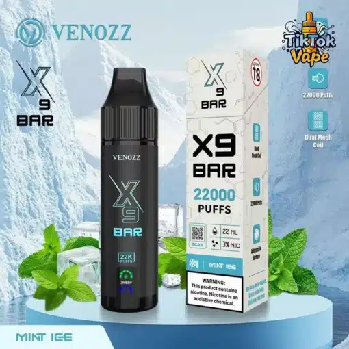 Venozz X9 Bar 22000 Puffs Mint Ice